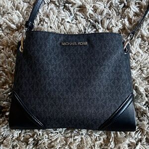 Michael Kors Black and Charcoal Crossbody Bag